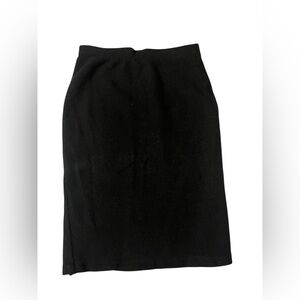LIHLI at Saks Fifth Avenue Black Wool Blend Women's Skirt Sz 6